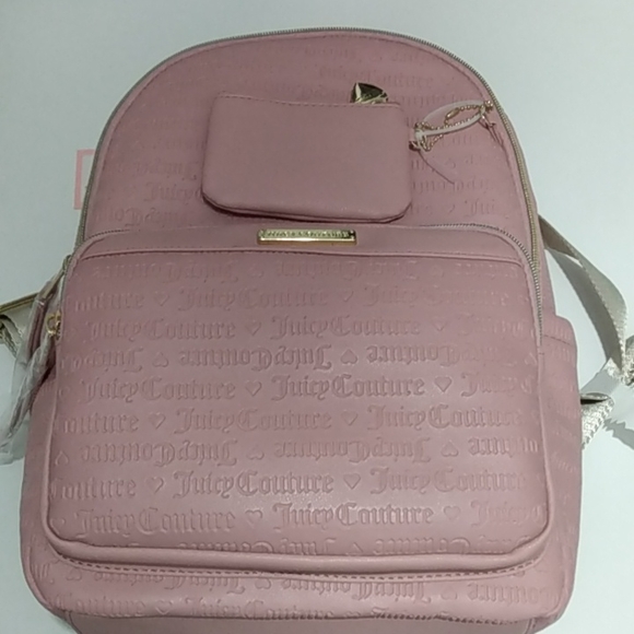Juicy Couture Handbags - Juicy couture blush heart wordplay backpack . New . Very cute.